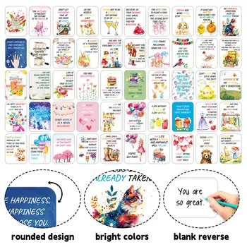 50張正能量鼓勵卡片,包含勵志文字,適用於女性、男性、家庭、生日、日常、精神療癒、肯定語等場合。 10 最佳銷售 激勵卡片 - №9