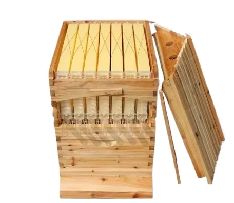 Self-flowing Bee Box, Fir Boiled Wax Bee Box, Automatic Honey Flow Device, A Full Set of New Beekeeping Special Tools