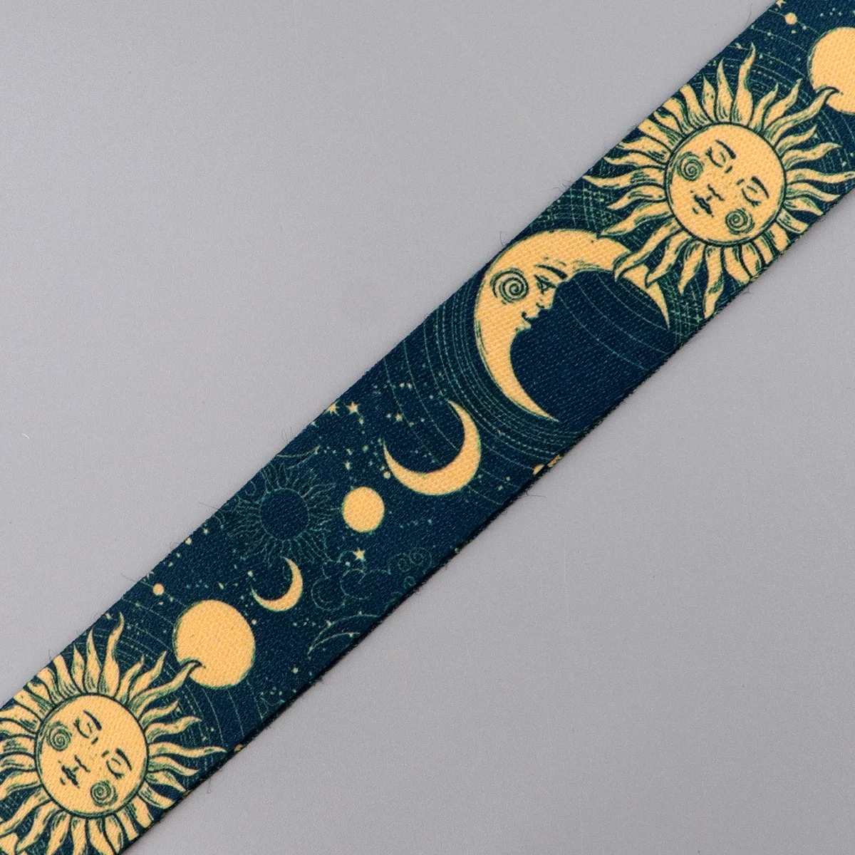 Sun Moon Face Phase Lanyard Neck Strap Keychain ID Card Cover Badge Holder Mobile Phone Hang Rope Keyring Anime Accessories Gift