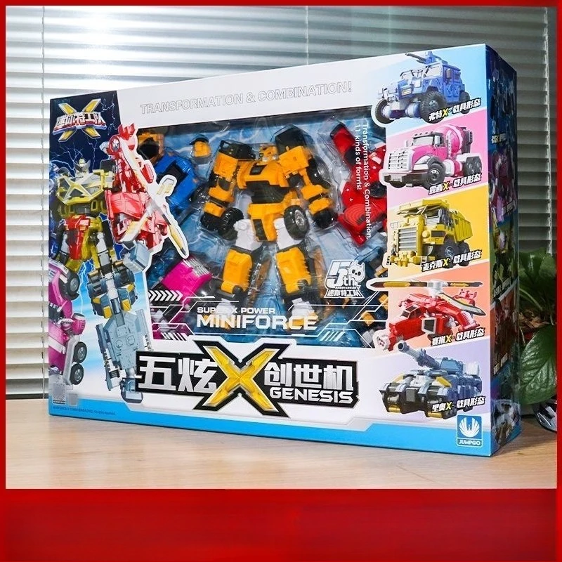 

2026Mini Force Super Dinosaur Power Transformation Robot Toys Action Figures MiniForce X Simulation Car Deformation Airplane Toy