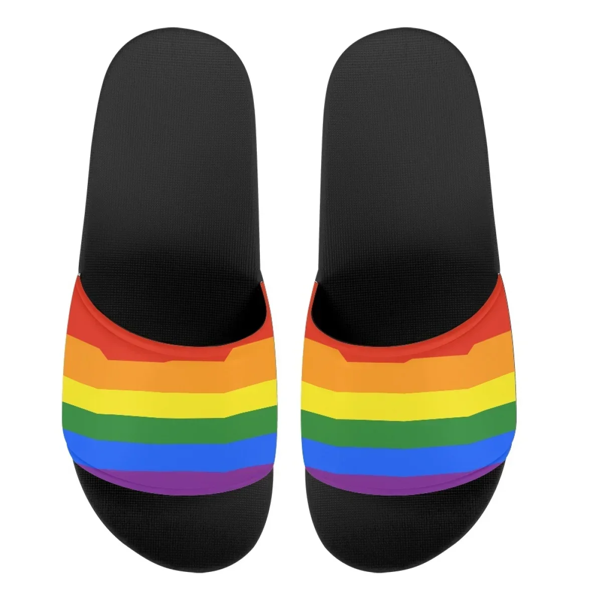 Lgbt Rainbow Pride Flag Chinelos de interior, sapatos macios antiderrapantes de EVA, chinelos casuais para banheiro doméstico, verão, novos