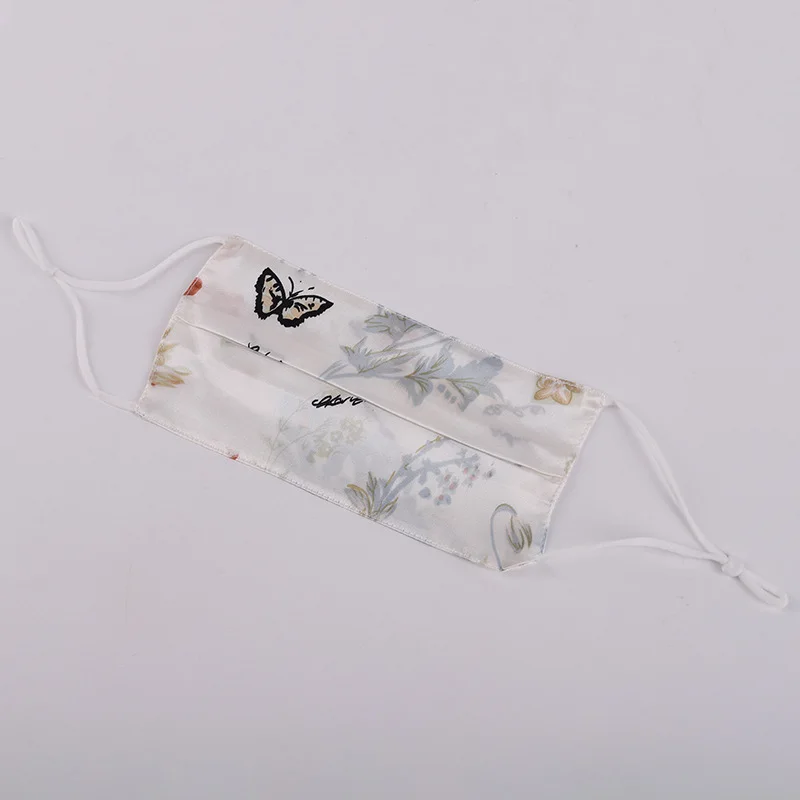 100% Mulberry Silk Face Mask for Skin, Reusable Adjustable with Filter Pocket