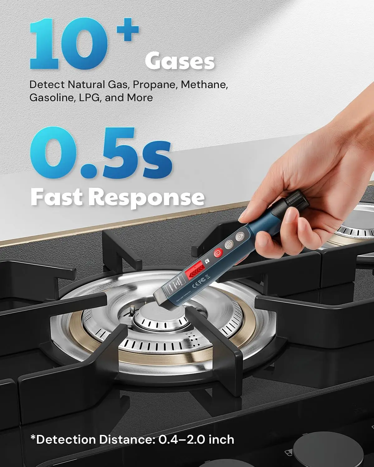 

Детектор газа Aikesi, высокочувствительный портативный анализатор горючих газов, детектор утечки газа