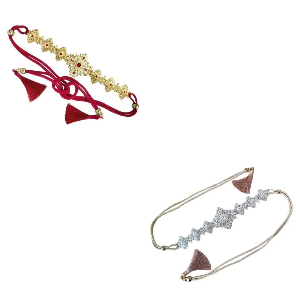 

Элегантный регулируемый ремень, украшенный марокканскими стразами, с прочным металлическим каркасом для официального мероприятия