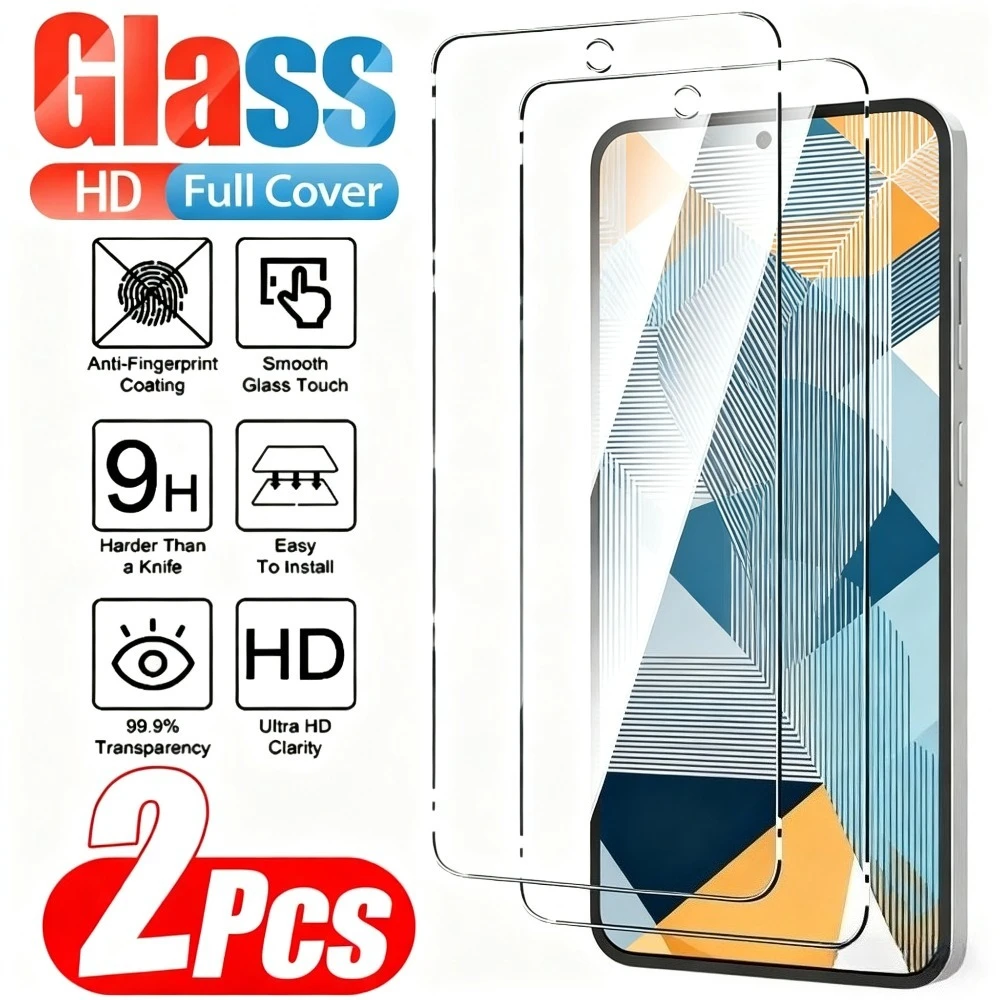 

2Pcs Ultra Clear Tempered Glass for Samsung Galaxy S25 S24 Ultra S23 S22 S21 Plus S24 S23 S25 FE Anti-Scratch Screen Protector