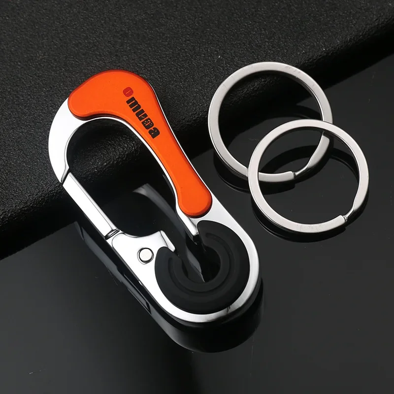 OMUDA Keychain Stainless Steel Buckle Outdoor Carabiner Climbing