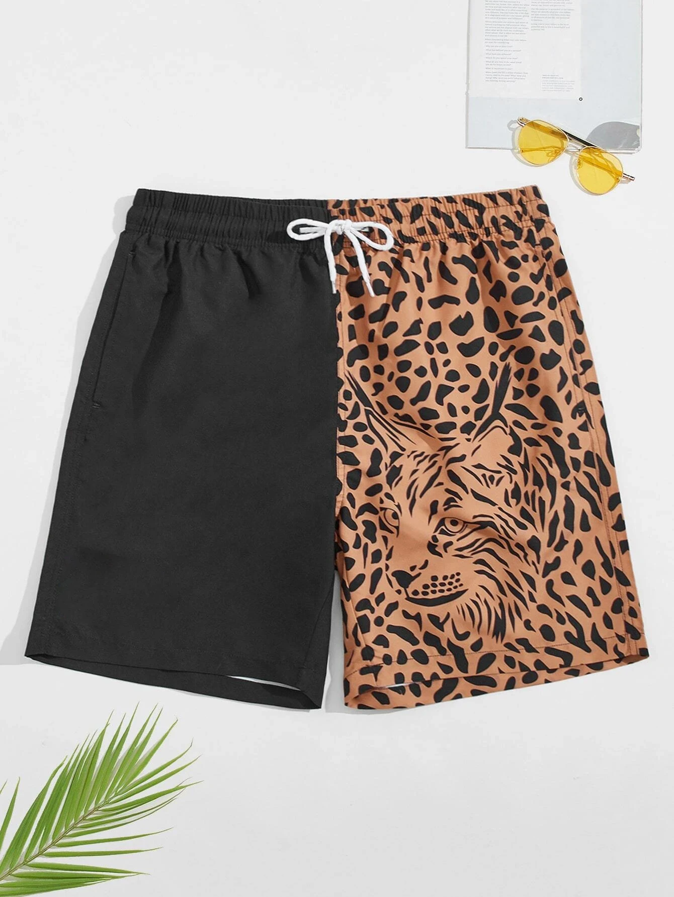 Summer New Men\'s Shorts 3D Duck Dinosaur Print Popular Sports Shorts Soft and Comfortable Leisure Polyester Beach VacationShorts