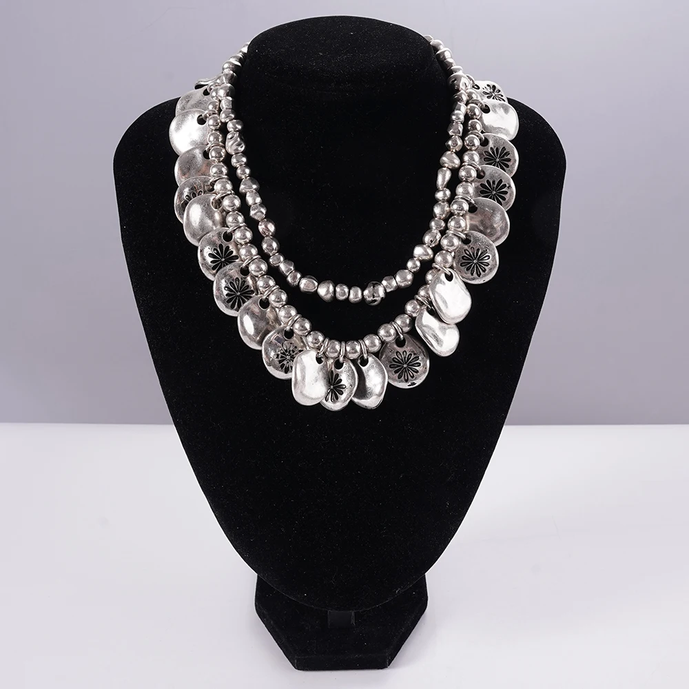 

Women's Bohemian Multi-Layer Adjustable Necklace Pendant Layered Party Jewelry Gift Summer Beach Festival Style