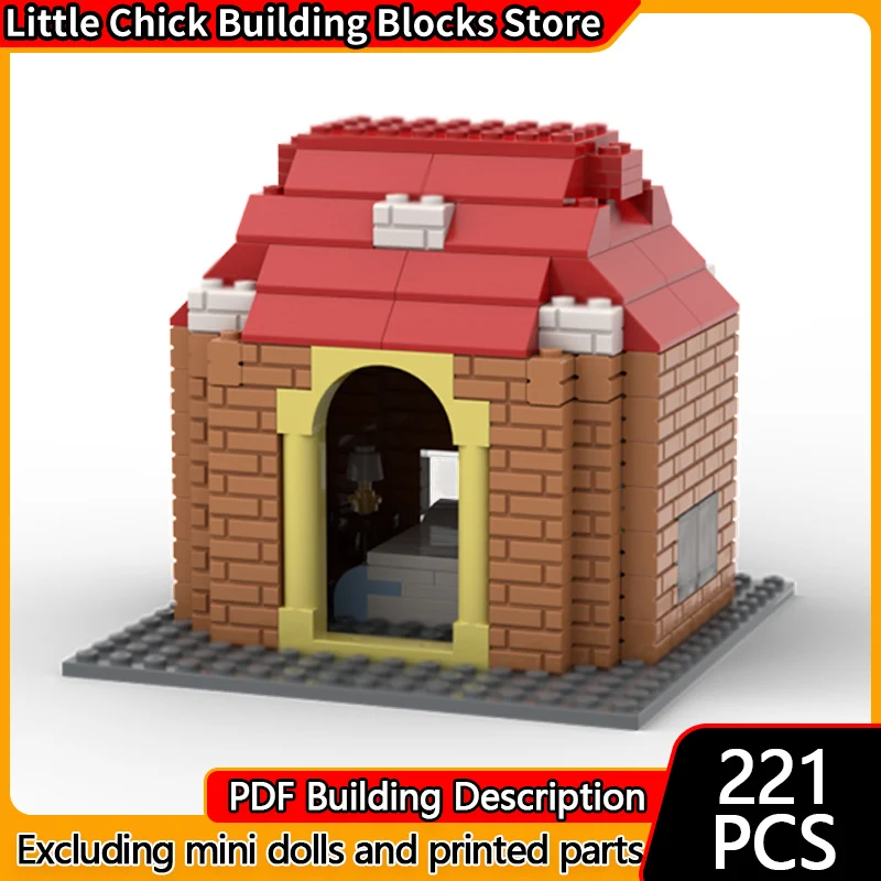 

City Street View Model MOC Building Bricks Santas House Residential Modular Technology Children Holiday Gifts Assemble Toys Suit