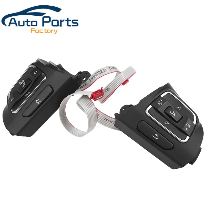 New A Pair Left And Right Steering Wheel Multi-Function Switch Button For VW Jetta Golf MK6 Tiguan 5C0959537B 5C0959538B