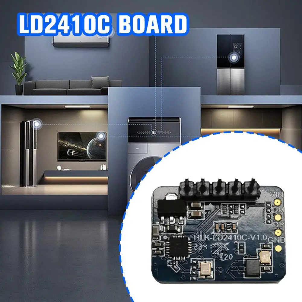 Electronic 24G Human Presence Sensing Radar Module Bluetooth Sensor LD2410C Distance Millimeter Module Wave Detection D1R3