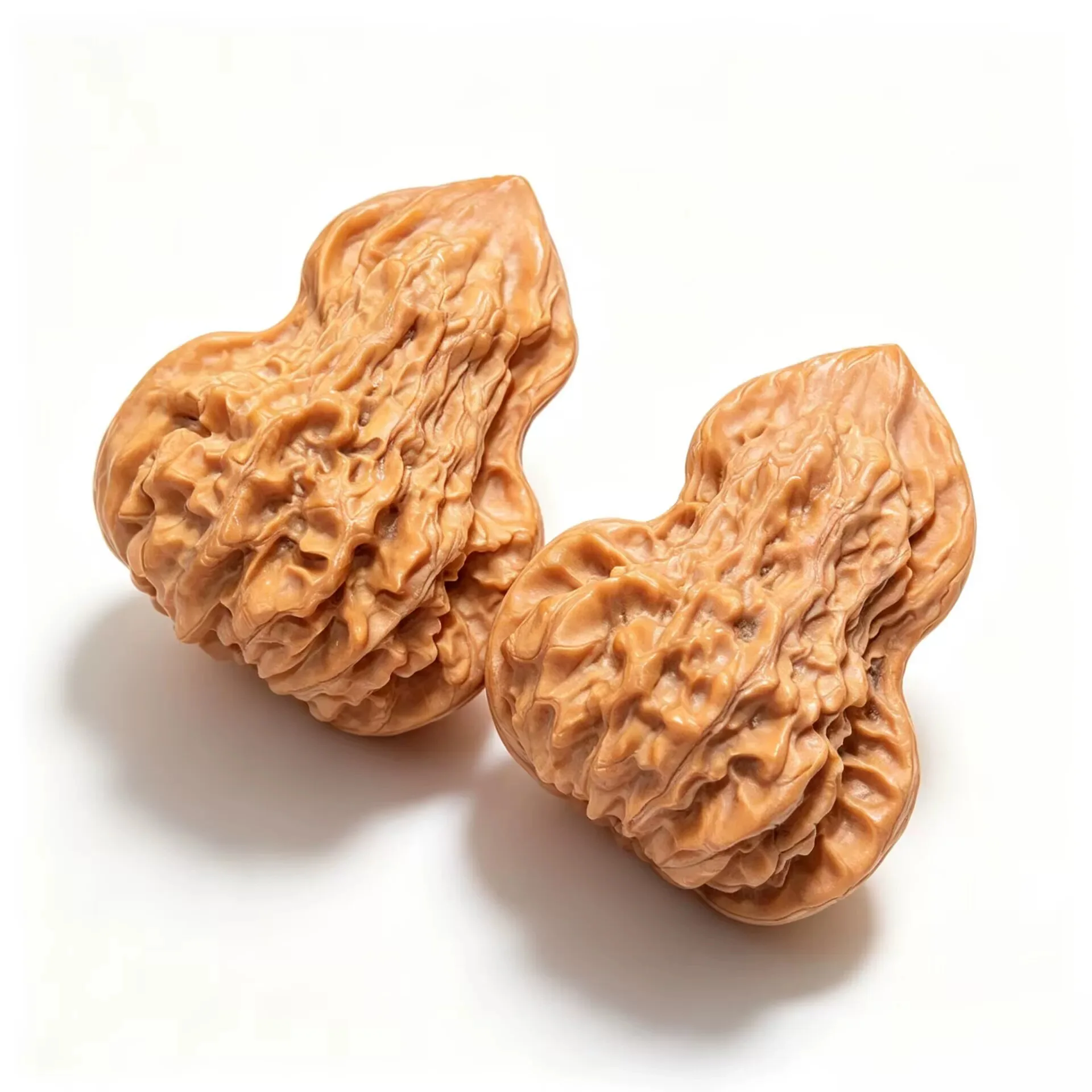 Paired Chinese Collectible Hand Play Walnuts Unicorn Pattern Gourd Shaped Mandarin Hat Deep Texture Sturdy For Hand Massage Gift