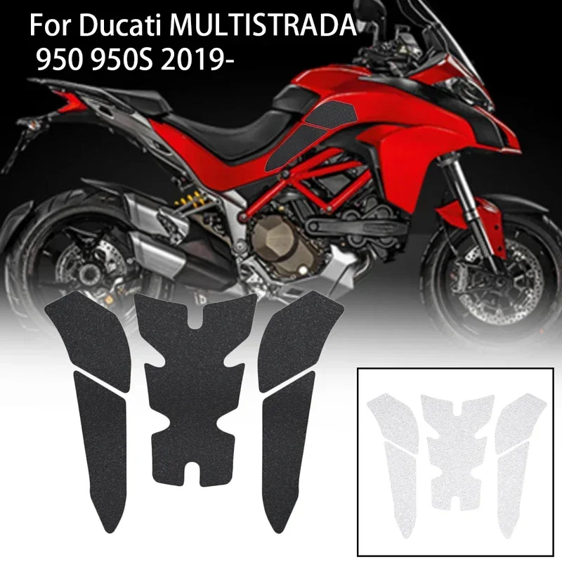 

New Motorcycle Non-Slip Side Fuel Tank Stickers Waterproof Pad For Ducati MULTISTRADA 950 950S 2019 2020 2021 2022 Accessories