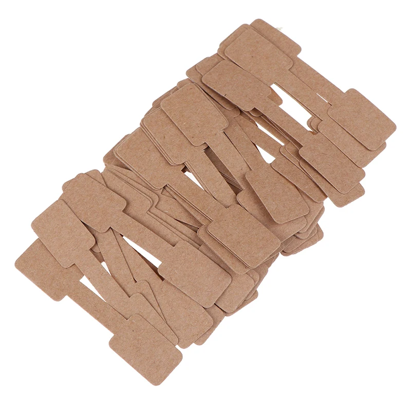 

50 или 100 штук квадратных пустых ценников для ожерелий, колец и других ювелирных изделий, в форме бумажных наклеек.