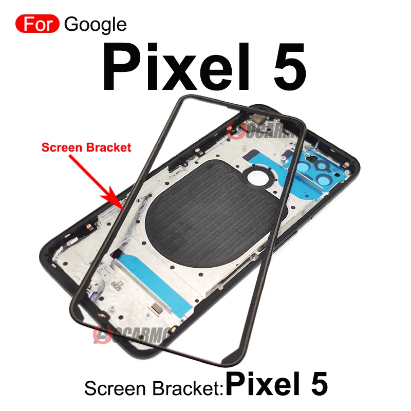 For Google Pixel 3 3XL 4 XL 5 5A 6Pro 6 Pro Front Screen Stand Middle Bezel Frame LCD Display Bracket Plastic Hoder Replacement