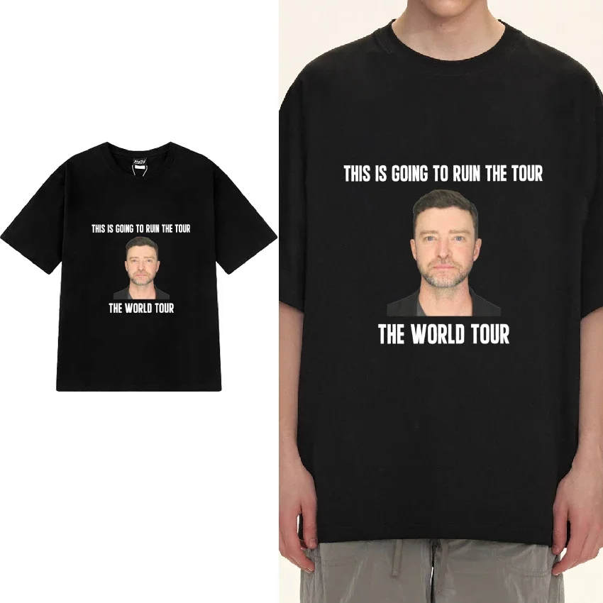 Justin Timberlake this is going to ruin world Tour T shirt Men Women vintage Oversized Tops Unisex Cotton short sleeve t-shirts