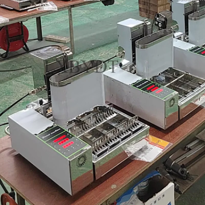Four-Row Mini Automatic Donut Machine Fried Snack Production Line Commercial Equipment Cake Donuts