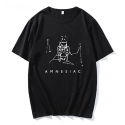 Radiohead Amnesiac T Shirt Cute Cry Pattern Tshirt Band Rock Funny Music Tops 100 Cotton Funny Print Loose Album Tees Female Men