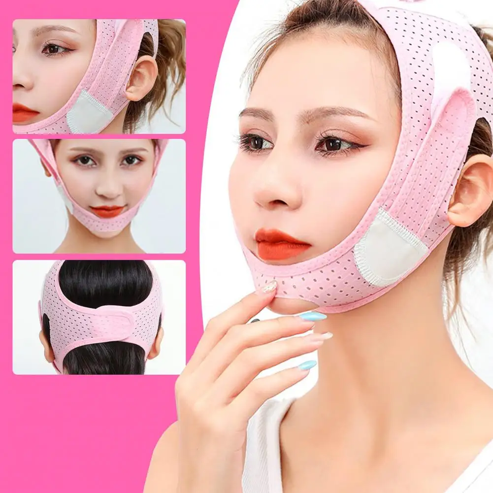 V Line Lifting Strap Reusable Face Tighten Belt Prevent Sagging Double Chin Eliminator for Women Men