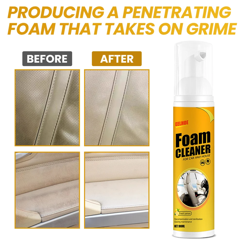 30ml 100ml 250ml Multi-purpose Foam Cleaner Anti-aging Cleaning Automoive Car Interior Home Cleaning Foam Cleaner Dropshipping