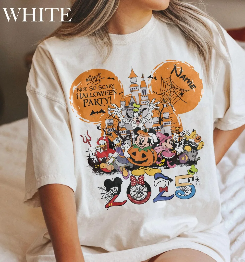 

Retro Mickey Minnie Nightmare Shirt Mickey's Not So Scary Party Shirt Nightmare on The Main Street Mickey Ghost Shirt