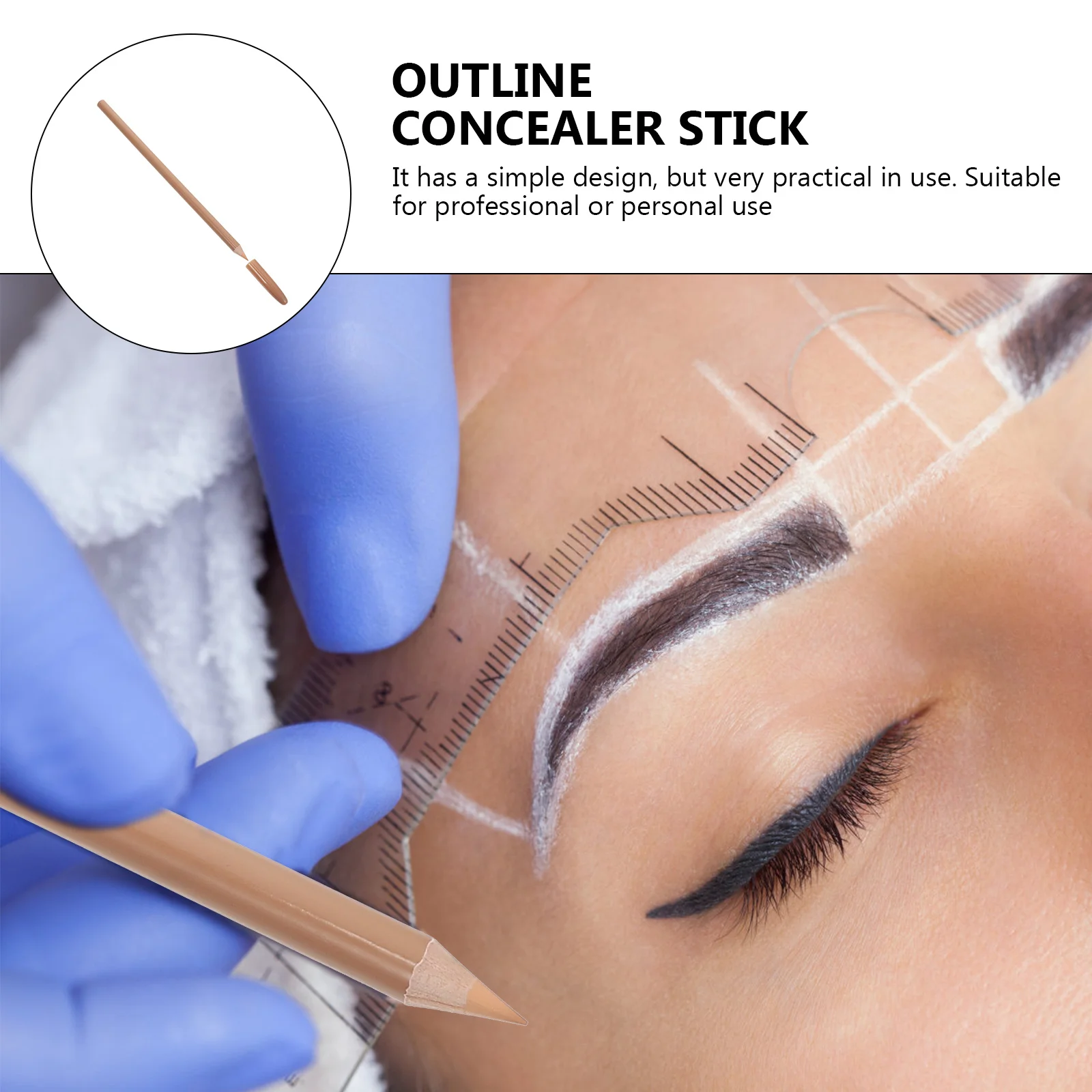 4 قطعة قلم خافي عيوب الوشم تغطية كاملة مخطط المخفي عصا ل الحاجب الشفاه ندبة التمويه ماكياج أداة الفنانين #2