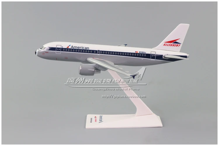 NEW 17CM American Airlines Airbus A319-100 Plastic Assembly Simulation Aircraft Model 1:200 Plane Model Collector