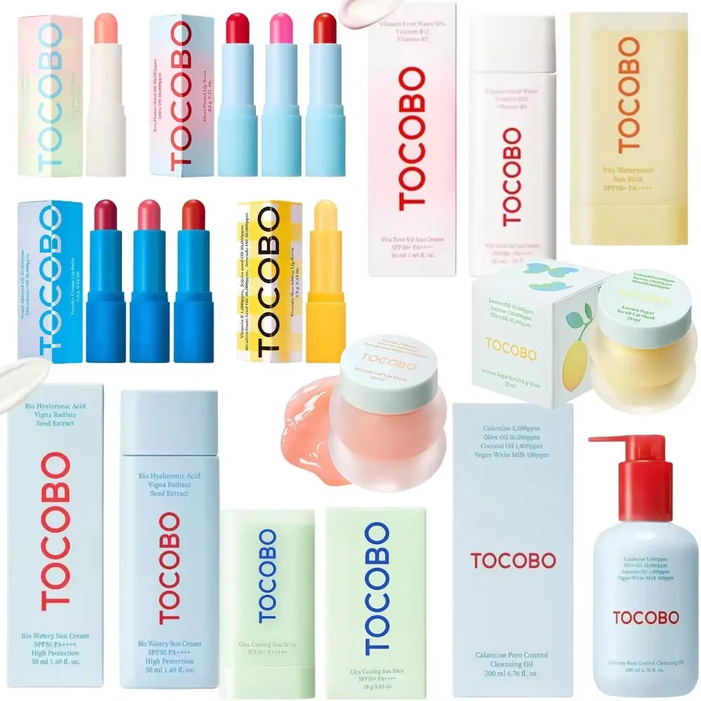 TOCOBO سلسلة ترطيب خطوط الشفاه أحمر الشفاه الملون منعش السيطرة على النفط واقية من الشمس عصا اشراق كريم عين مغذي