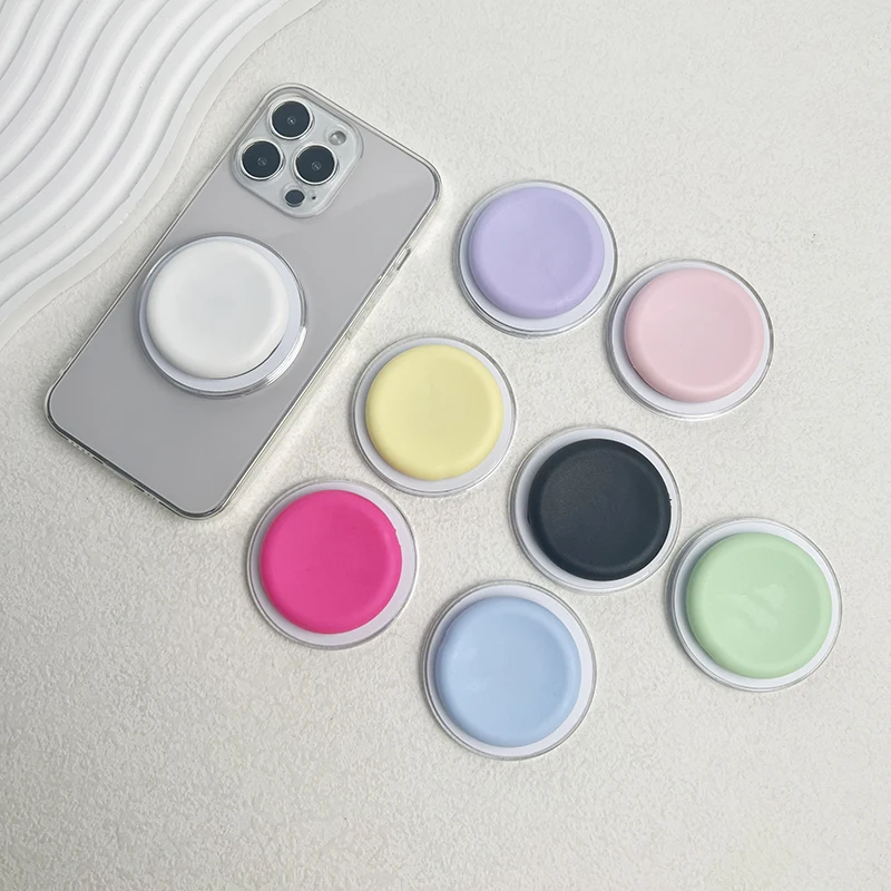 

Симпатичный многоцветный Силиконовый магнитный держатель для телефона Magsafe, подставка для iPhone, держатель для беспроводной зарядки