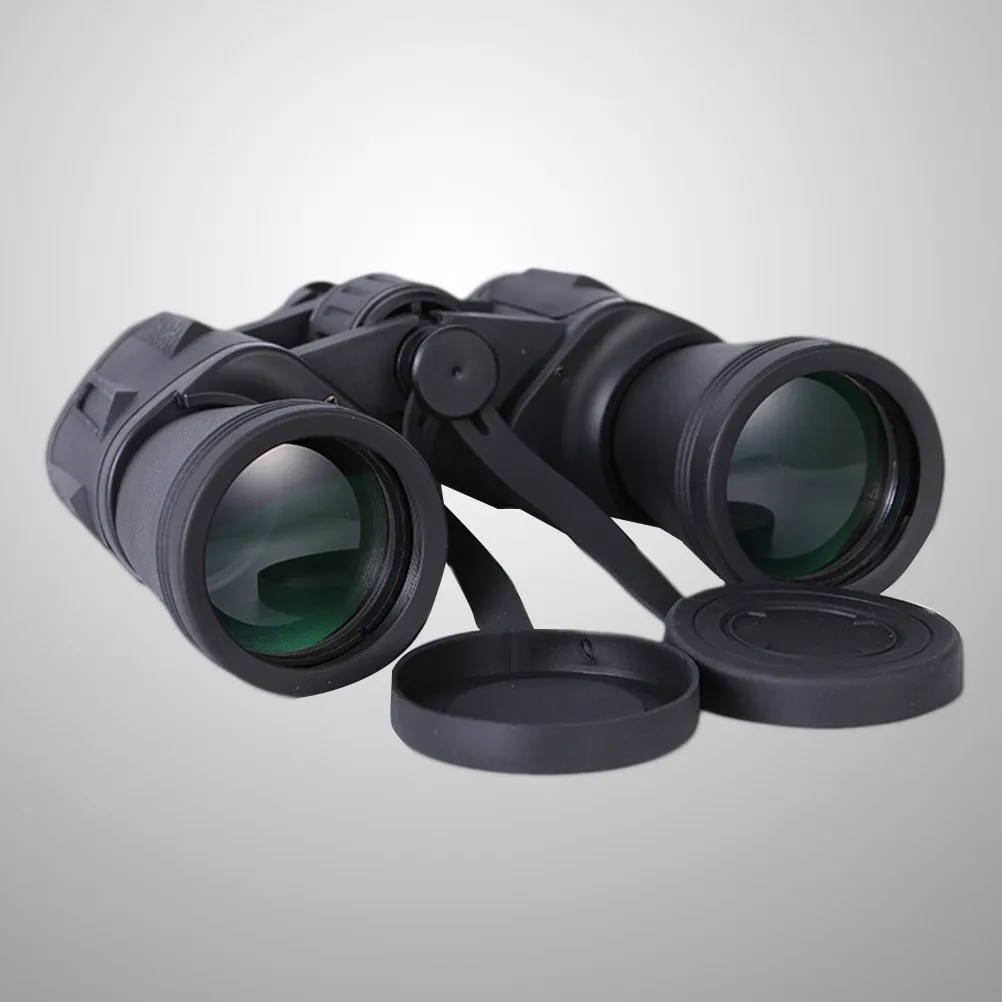 20x50 Outdoor Binocular Black Plastic Portable High Power Low Light Night Vision Telescope for Hunting Bird Watching Climbing
