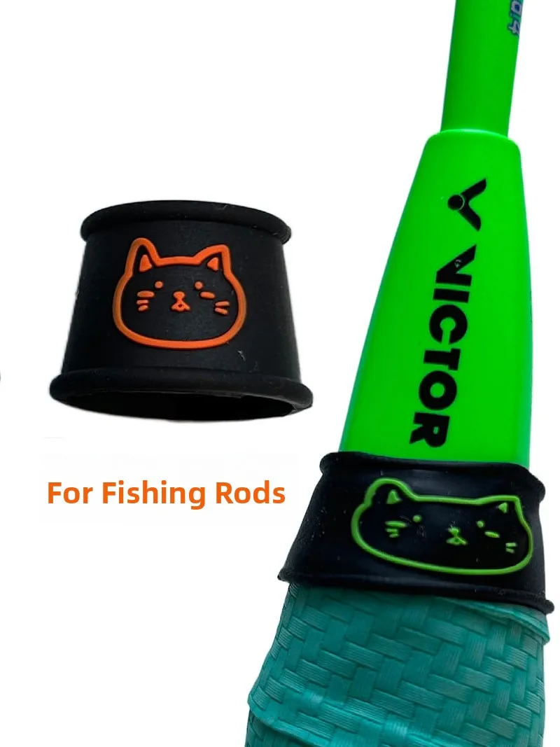 3 Pack  Badminton Racket Sweat Absorbent Silicone Grip Ring Covering Band Fishing Rod Stop Circle Sports Fitness Fans Supp...