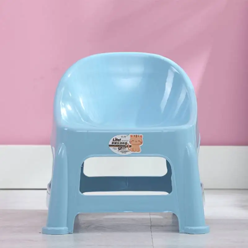 Thickened Non-slip Children\'s Chair Furniture Baby Bench Back Lovely Plastic Kid Small Benchs