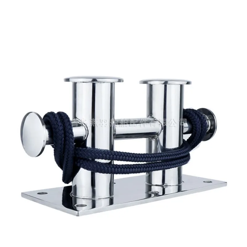 Double Cross Wharf Cable Pile 316 Stainless Steel Yacht Marine Mooring Bolt Cable Column High Cable Bolt Hardware