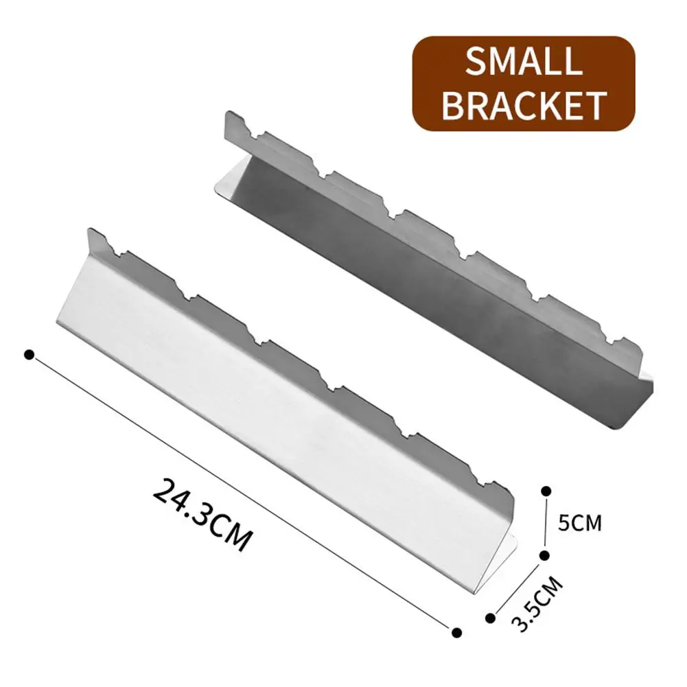 Great For BBQ Parties 9-position Support 36.8*3.5*5 Cm BBQ Skewers Holder Barbecue Skewers Holder Set Convenient Carry Bag