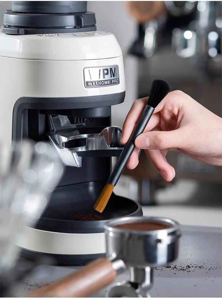 Doppelköpfige Kaffeereinigungsbürste mit weichen Borsten für Halbautomatische Kaffeemühlen, Pulverreinigung, Café, Küche, Bar-Werkzeug – Detail 5
