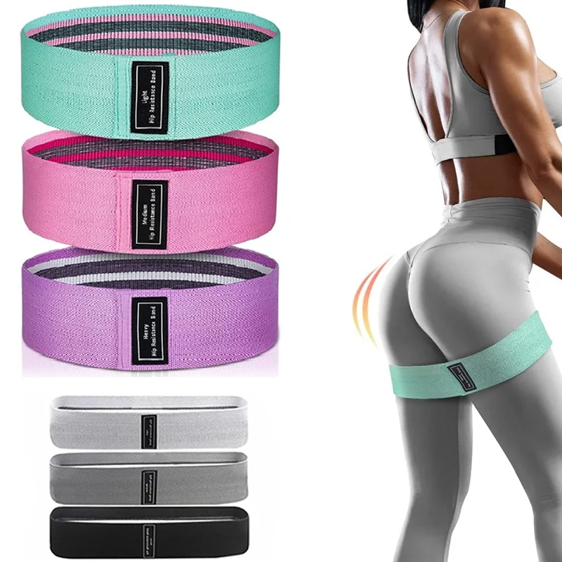 Women\'s Fitness Resistance Band Buttocks Exercise Suitable for Training Hips Leg Elastic Cloth Rubber Bands For Sport Equipment