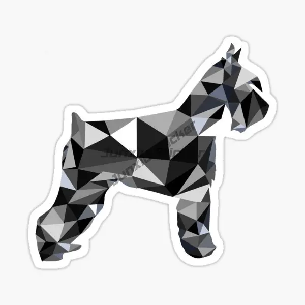 Personalized Schnauzer Dog Pet PVC Sticker for Decorate Car Bike Camper Truck Laptop Wall Off-road Helmet Room Decal Accessories