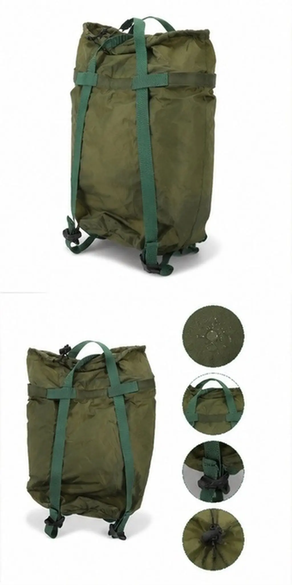 Lightweight Compression Bag for Sleeping Bags Quilts Outdoor Survival Gear Portable Compact Design Strong Straps Trekking