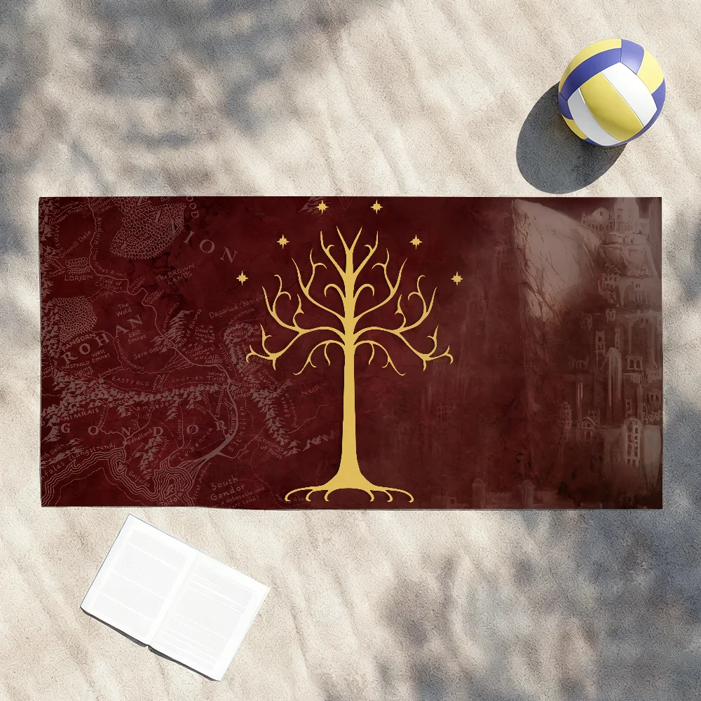 Fantasy Film L-Lord of the R-Rings-S Towel Soft Lightweight Anti-Sand Large Beach Towel Quick-Drying Bath Sports Family