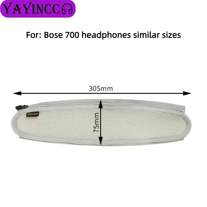 

Advanced feeling Quality Headphone Head Beam Cover for Bose 700 earphone Zipper knitted fabric headband protective cover 12.02.