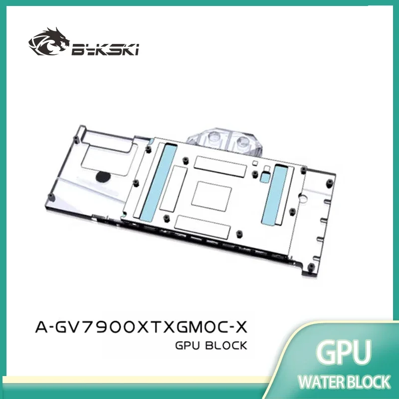 Bykski GPU Block Use for GIGABYTE Radeon RX 7900 XTX GAMING OC Graphics Video Card Copper Cooler RGB Radiator A-GV7900XTXGMOC-X