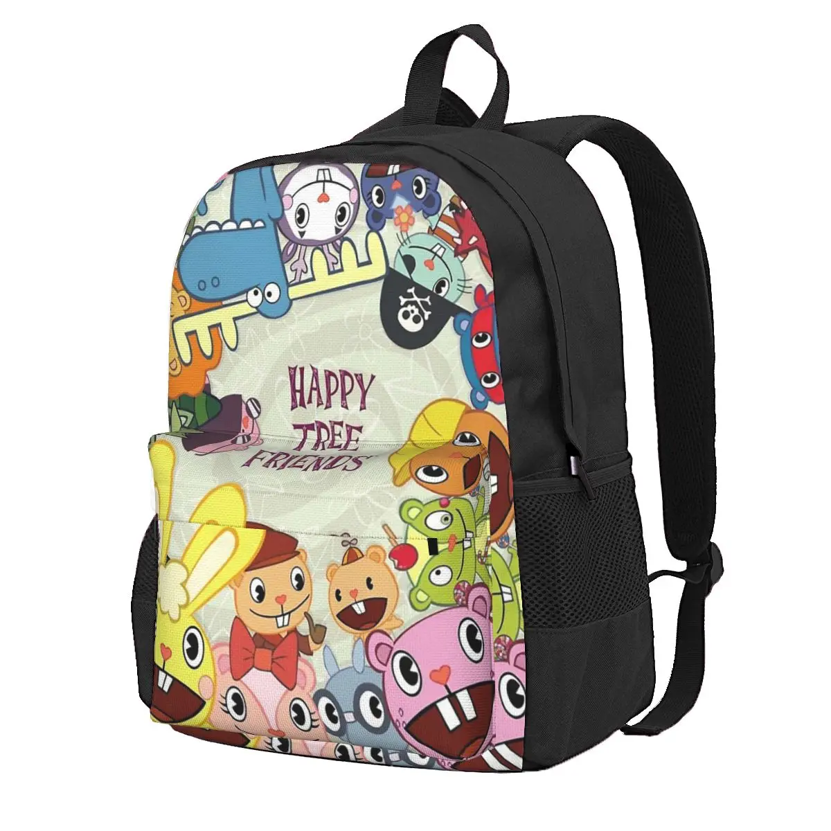 Happy Tree Friends Student Backpack School Bag Hiking Travel Daypack for Men Women Fashion Bookbag Shoulder Bags