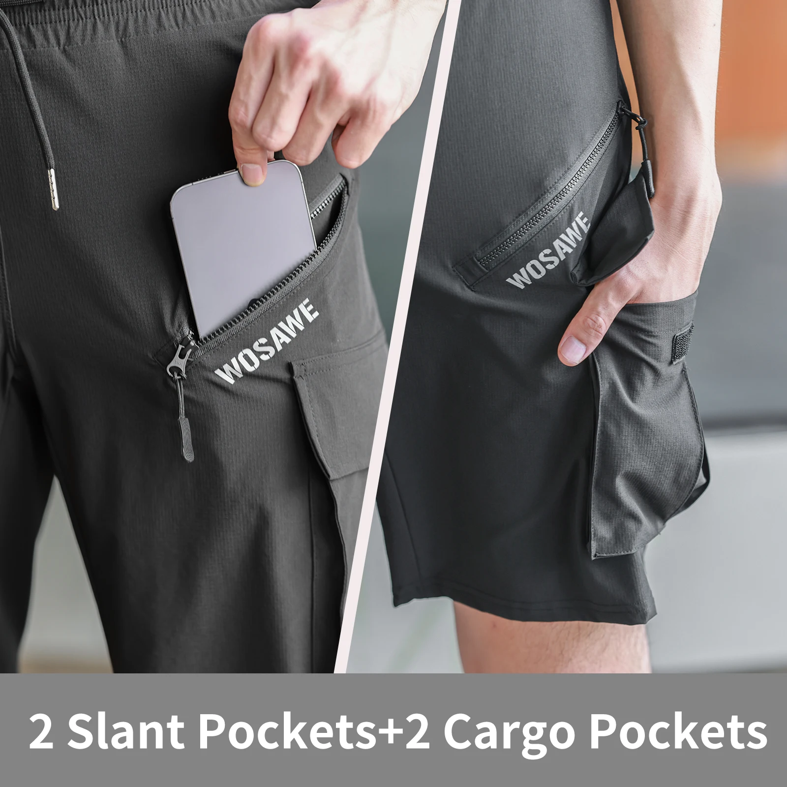 WOSAWE Mountainbike-Shorts mit – Cycling Commuter Trousers Bewertung und Preis