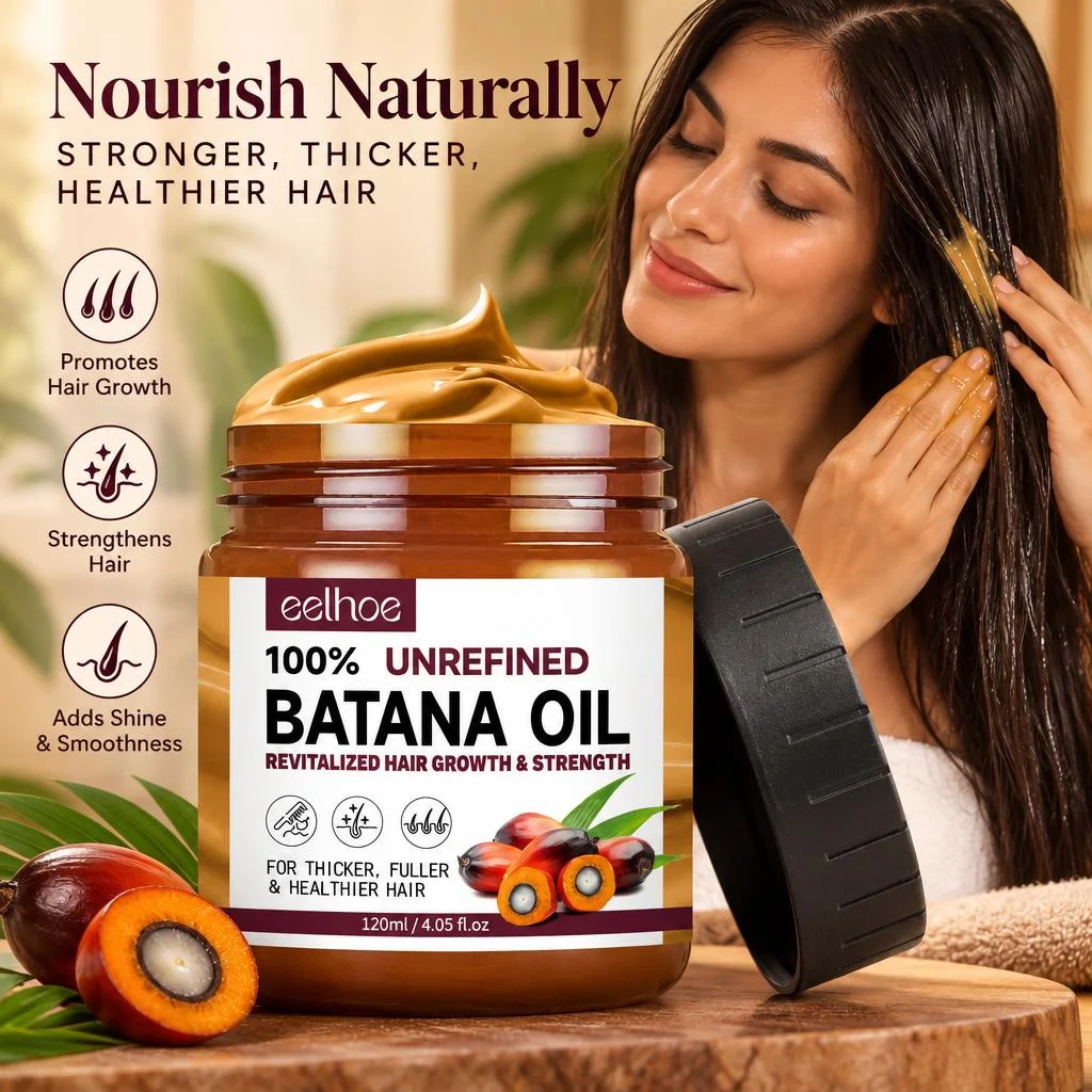 120ml Organic Batana Oil Hair Mask Nourish Moisturize Strengthen Hair Roots Repair Damaged Strands Smooth Tousled Hair Cuticles
