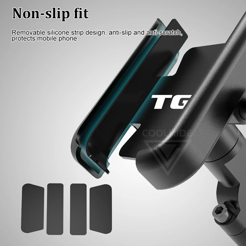 Motorcycle Phone Mount Aluminum Alloy Holder for TGB 425 Blade 550 600 1000 Blade525 Target 325 535 550 600 EPS Bellavita 2021