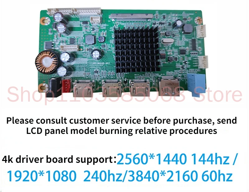 

JRY-W9UHD-NV2 4K 2K144HZ Liquid Crystal Display LCD EDP VBO Driver Board