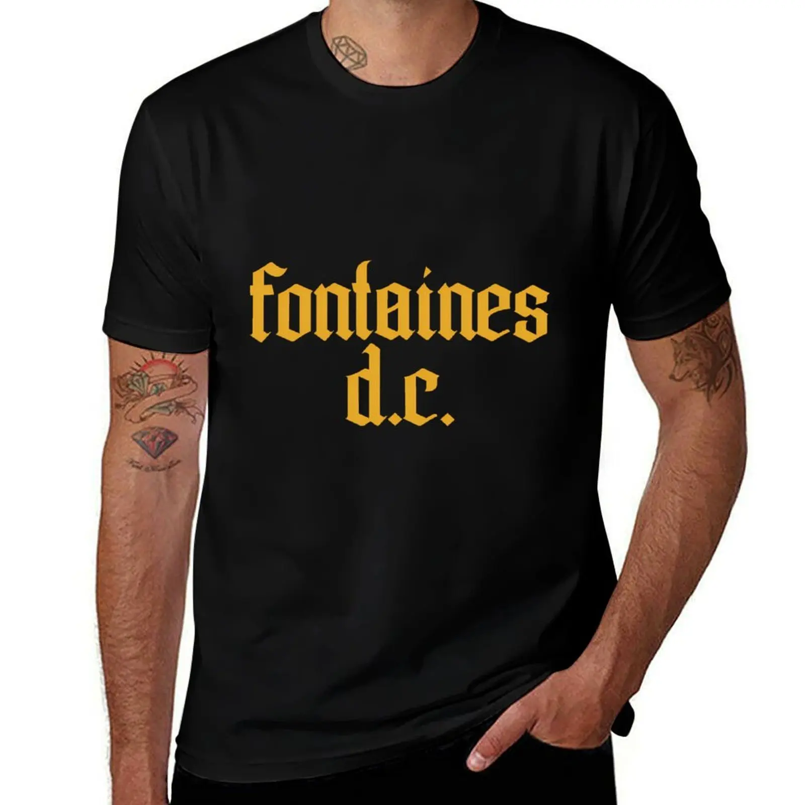 Fontaines D.C. Logo Tee Bigger Logo T-Shirt Summer Holiday Casual Tee T-Shirt
