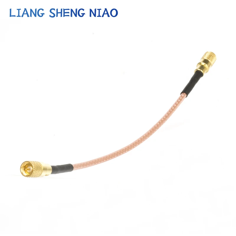 Cable coaxial RG316 M5 a SMA macho hembra, conector Anlge derecho SMA a L5, crimpado para Cable, prueba de vibración de alta frecuencia, línea de salto