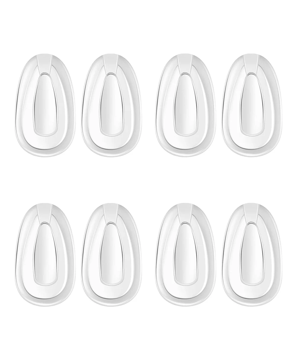 4 Pairs Replacement Nosepad Pieces for Oakley Disclosure OO4110 Distress OO4073 Sunglasses Eyeglasses, Clear Nose Pads Guard