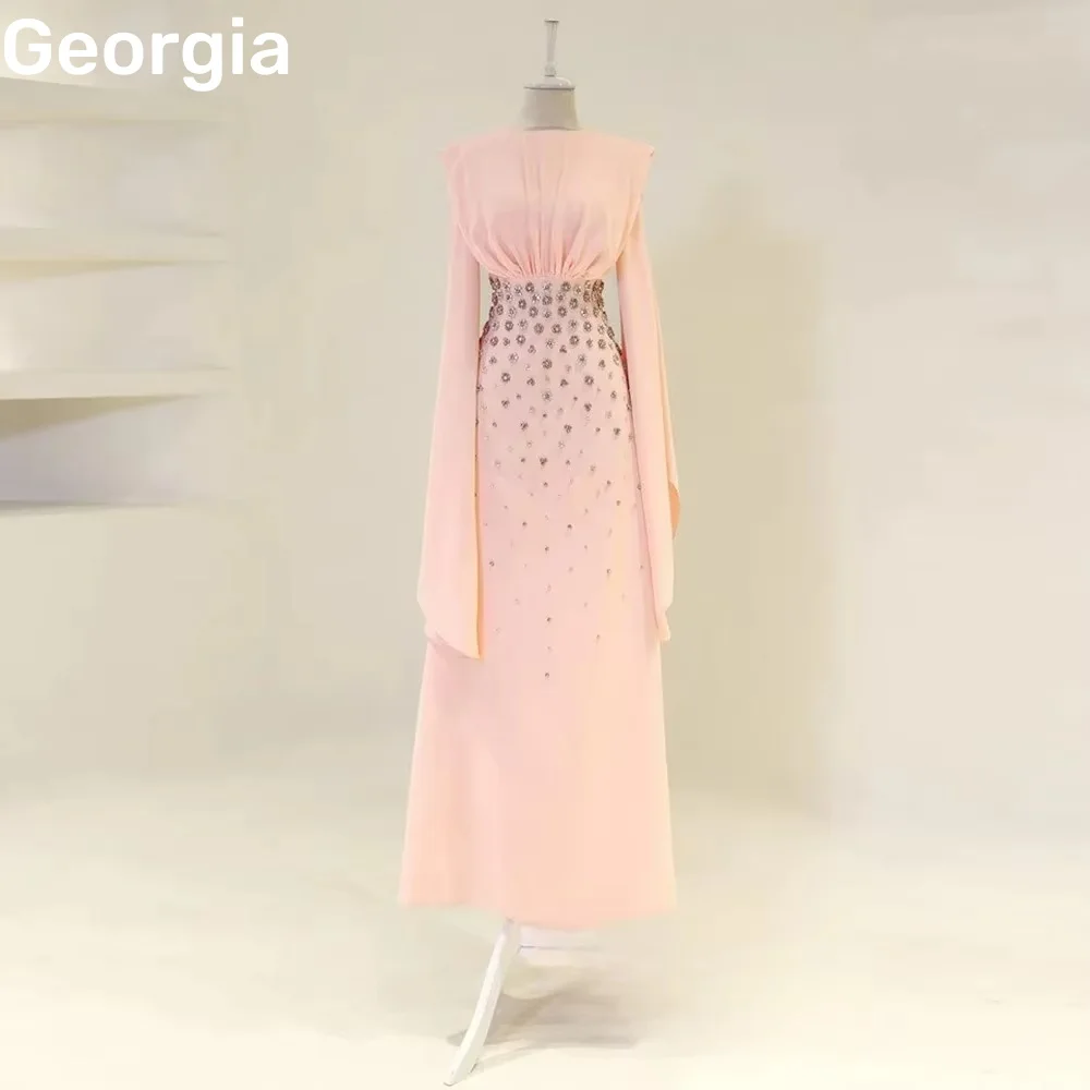 Robes de soirée personnalisées, ligne a, encolure dégagée, robes d'occasion formelles, fermeture éclair, manches longues, robes de bal, longueur au sol, naissance